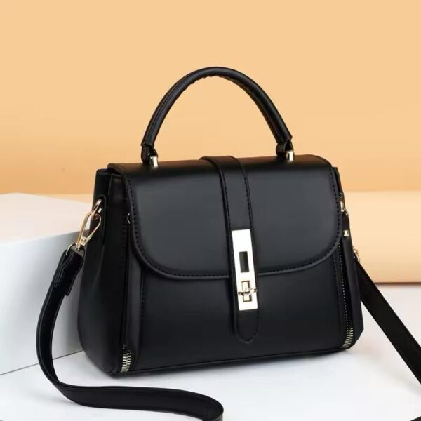Zwore black handbag with silver lock